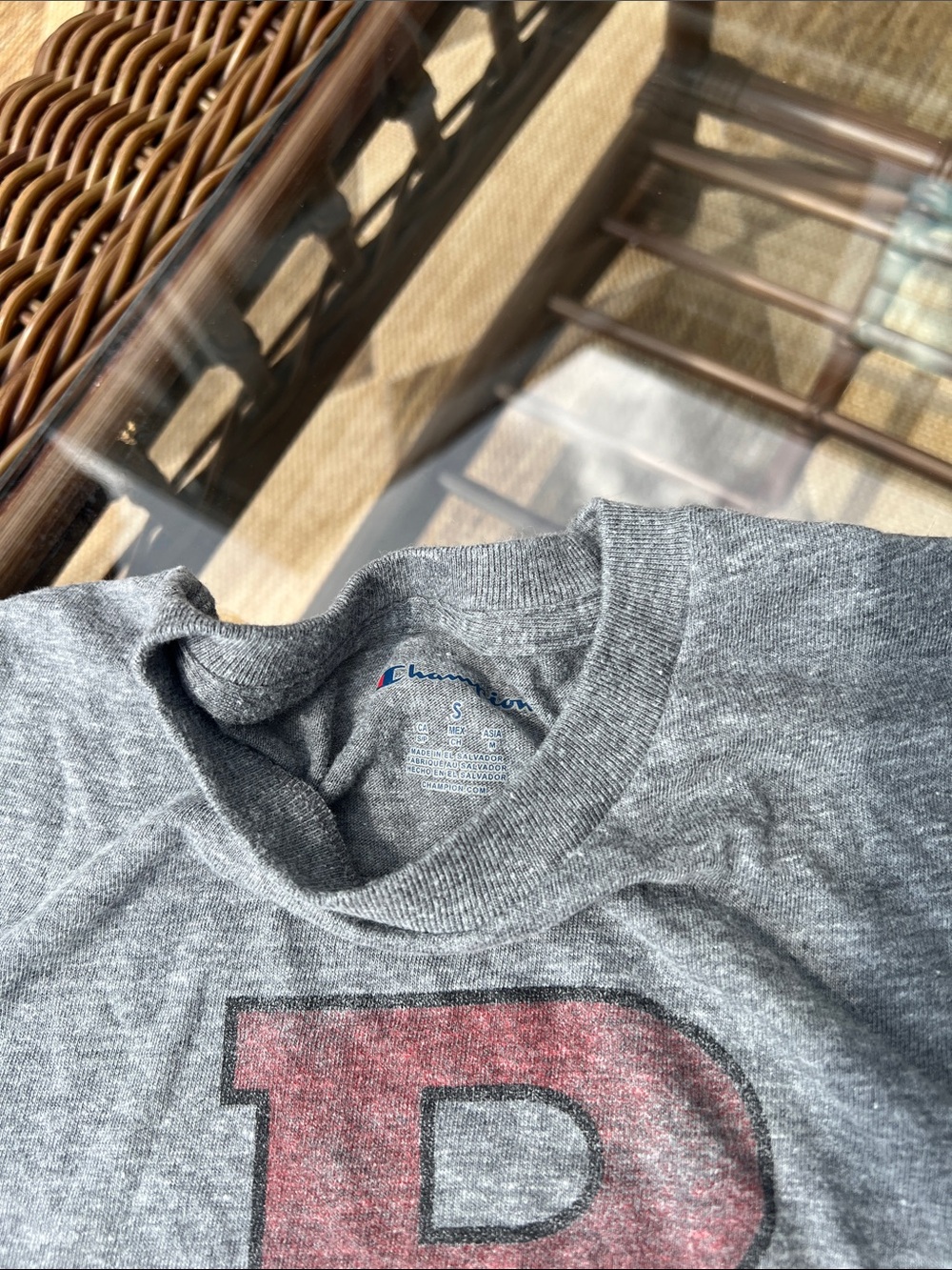 Champion Gray Rutgers Camden R Logo Tee - Picture 4 of 5